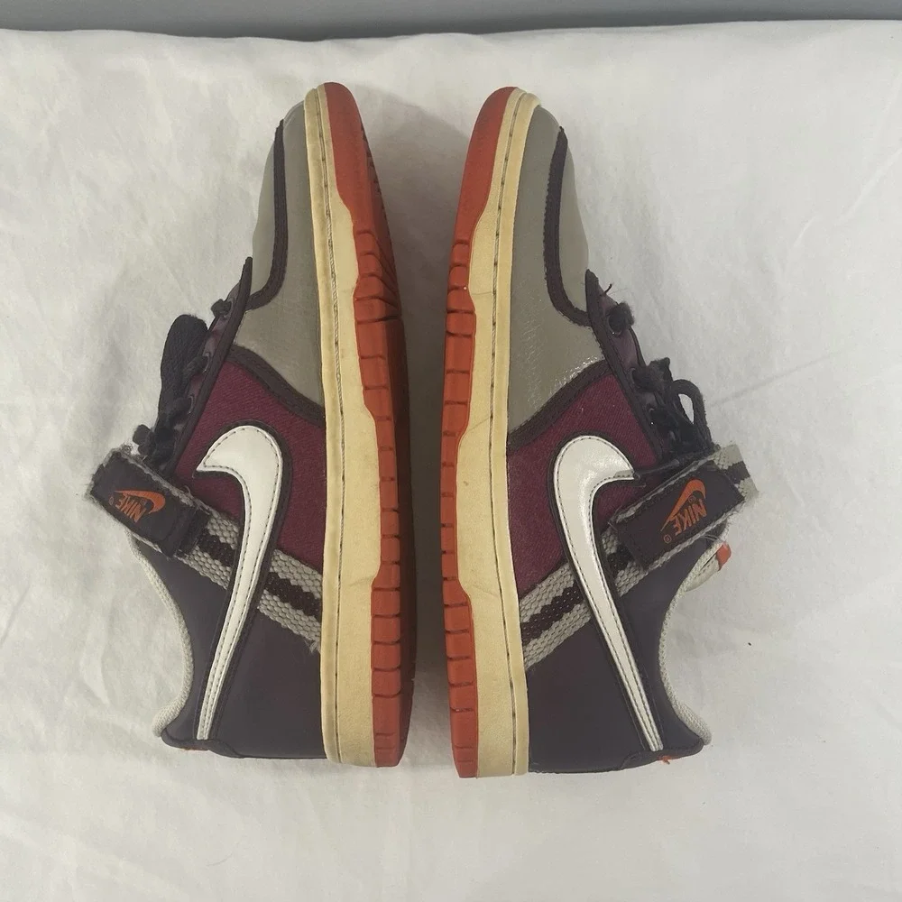 Nike‎ Shoes Size 5.5Y 2007 Vandal Low W/Strap Leather Women's 7.5 Brown Burgundy